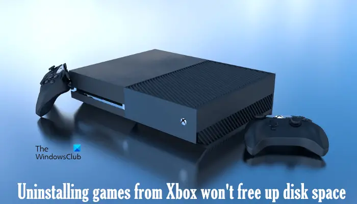 Das Deinstallieren Von Spielen Von Der Xbox Gibt Keinen Speicherplatz Frei