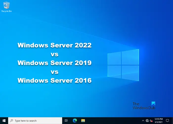 Windows Server 2022 vs Windows Server 2019 vs Windows Server 2016