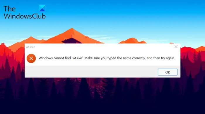 Windows Kann Wt.exe Nicht Finden;  Windows Terminal Öffnet Sich Nicht
