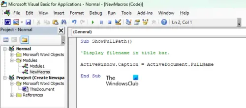How To Show File Path On Title Bar In Excel And Word how-to-display-the-file-path-of-your-excel-file-youtube