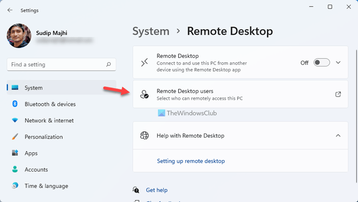 Comment Ajouter Ou Supprimer Des Utilisateurs Du Bureau À Distance Dans Windows 11/10 1 Comment Ajouter Ou Supprimer Des Utilisateurs Du Bureau À Distance Dans Windows 11/10