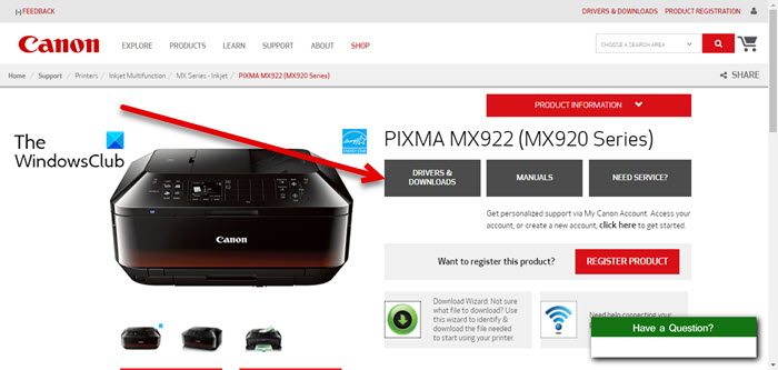 canon printer driver