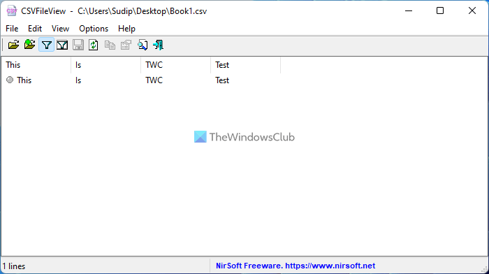 CSVFileView lets you open CSV files without Excel