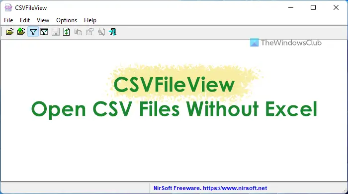 CSVFileView lets you open CSV files without Excel