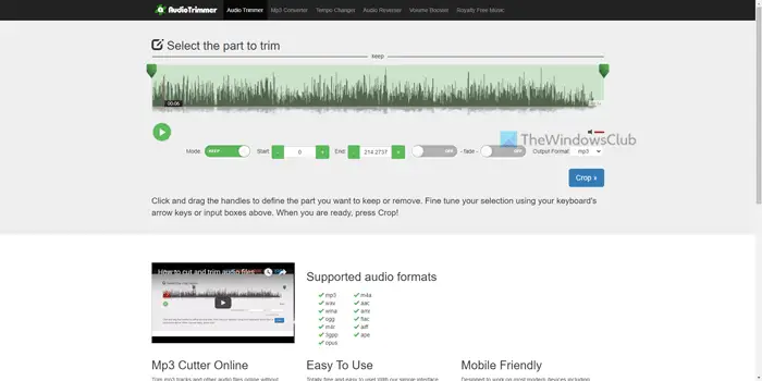 Best free online MP3 cutter to trim audio