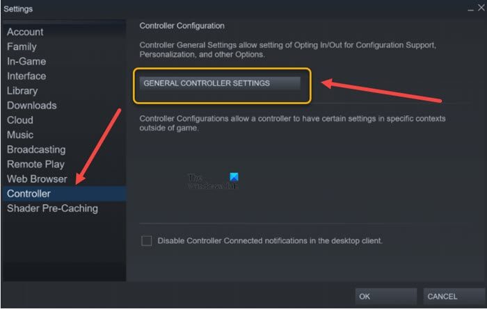 General Controller Settings