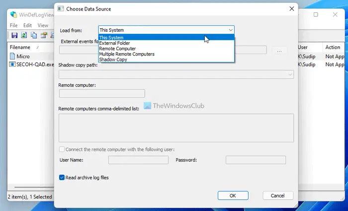 Read Windows Defender Event Log using WinDefLogView