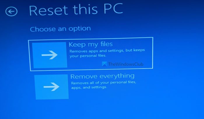 Reset Windows 11 using Advanced Startup Options when PC won’t boot