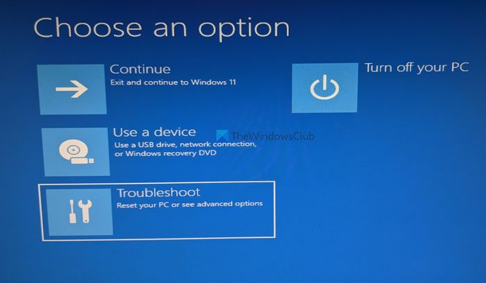 Reset Windows 11 using Advanced Startup Options when PC won’t boot Reset Windows 11 using Advanced Startup Options when PC won’t boot