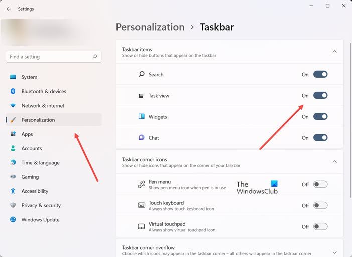 Task View Button