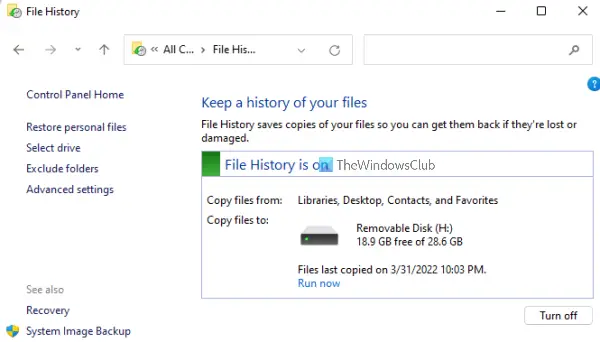 use file history