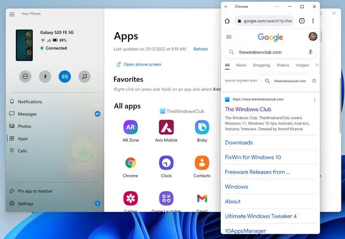 How to use Samsung apps on Windows 11 