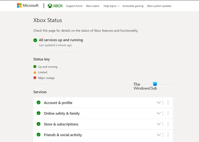 Xbox Live Status