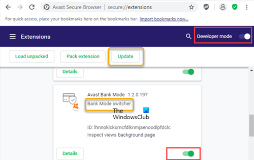 Le Mode Bancaire Avast Ne Fonctionne Pas Ou Est Manquant Sur Un PC
