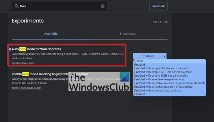 How to force enable Dark Mode for all websites in Brave browser How to force enable Dark Mode for all websites in Brave browser
