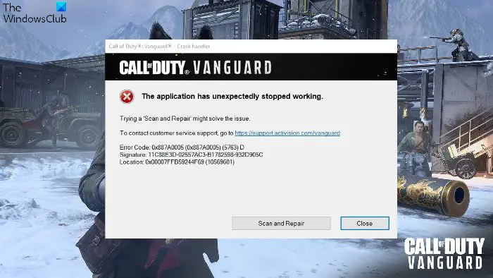 Fix COD Vanguard 0x887A0005 Error