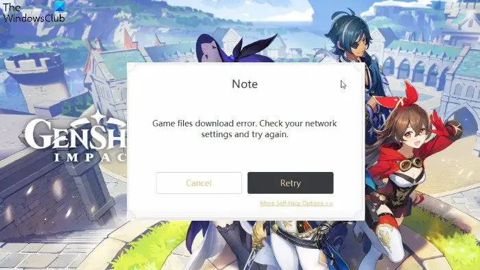 Fix Genshin Impact game files download error