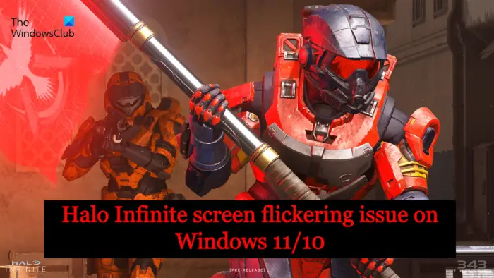 Halo Infinite screen flickering issue on Windows PC
