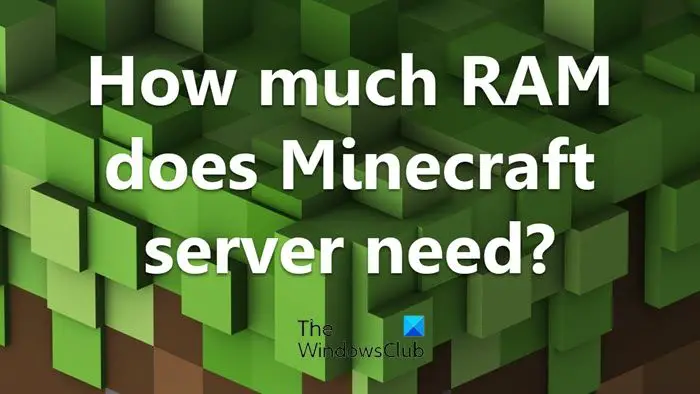 How much RAM does the Minecraft server need