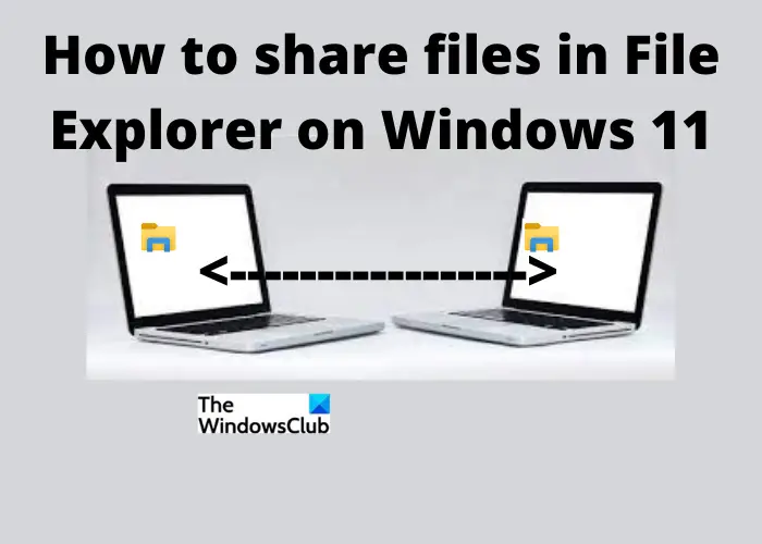 How to share Files and Folders using File Explorer on Windows 11