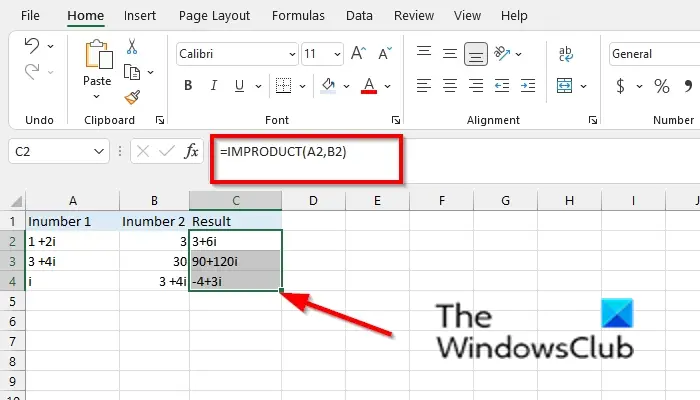 How to use the IMPRODUCT function in Excel