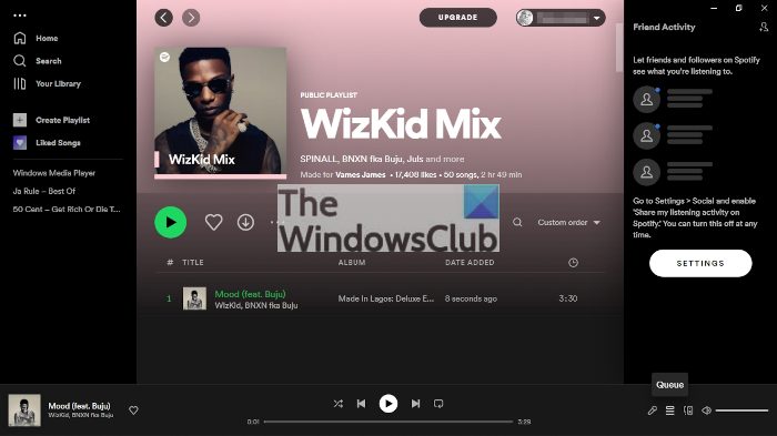 How to see Spotify listening history