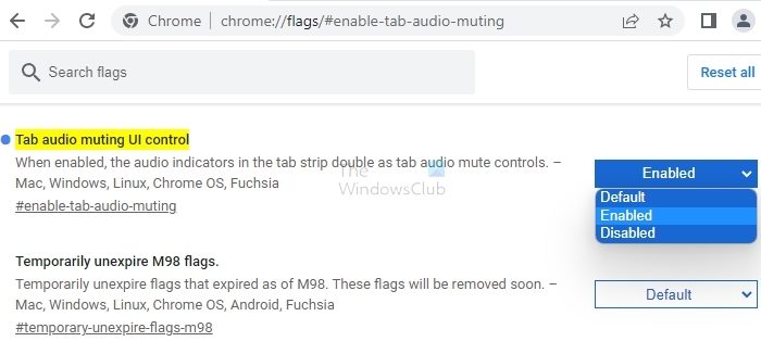 Tab Audio Muting UI Control