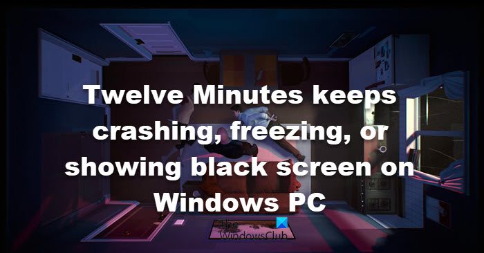 Twelve Minutes keeps crashing, freezing, or showing black screen on Windows PC Twelve Minutes keeps crashing, freezing, or showing black screen on Windows PC