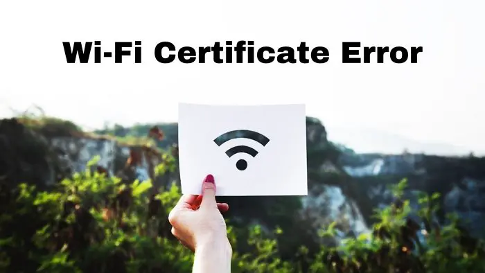 Не удается подключиться, так как для входа в сеть Wi-Fi требуется сертификат (Windows)