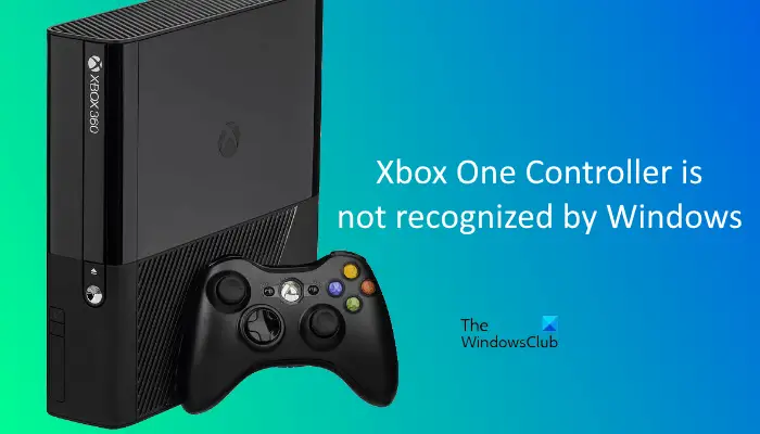 The Xbox One console is not recognized by Windows