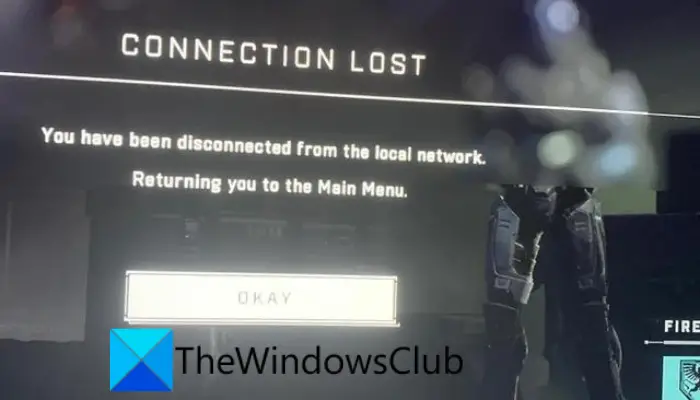 You have been disconnected from the local network - Halo Infinite