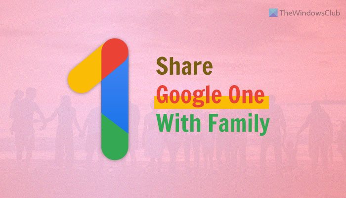How to share Google One storage with Family