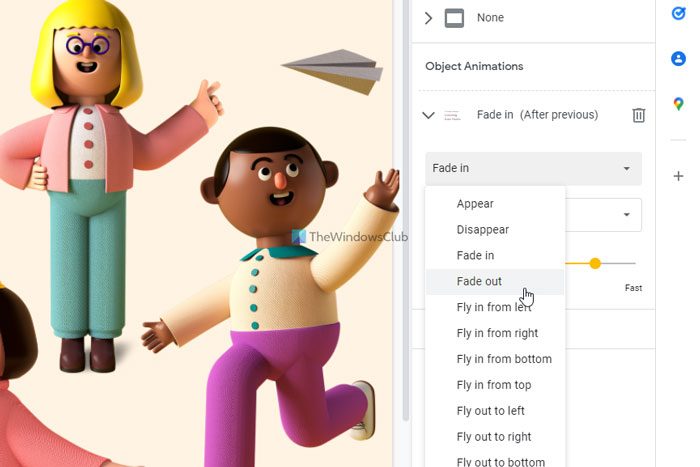 How to add Motion or Animated text or object in Google Slides 