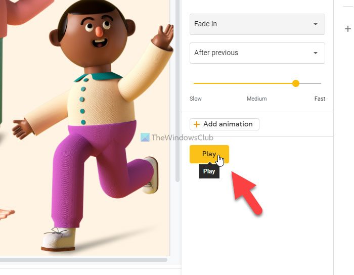 How to add Motion or Animated text or object in Google Slides 