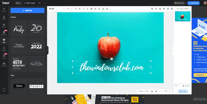 Best tools to add transparent text to images online