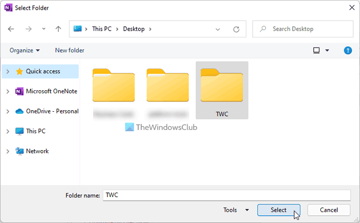 How to change OneNote backup folder in Windows 11/10