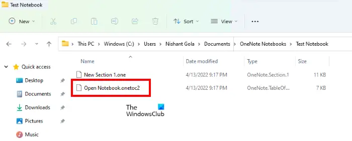 copy notebook folder to root folder