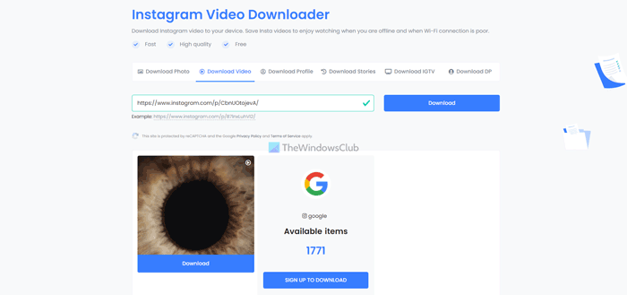 How to download Instagram Reels and Videos to PC