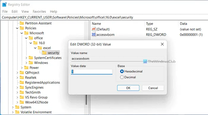 How to enable or disable Trust access to Visual Basic Project in Office apps