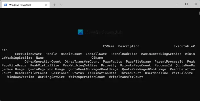 How to find all processes using WMIC in Windows 11/10
