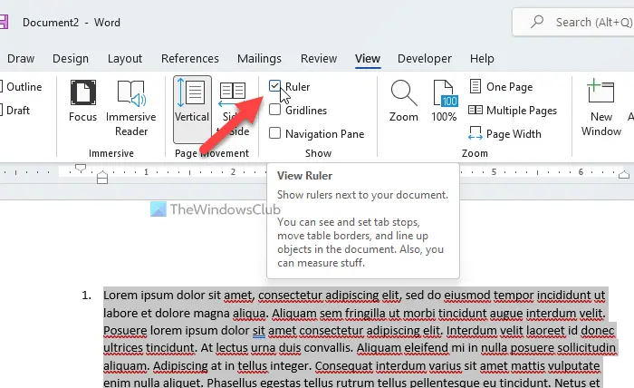 How to number paragraphs in Word, Google Docs, Word Online 