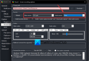 windows screen recorder with audio open source