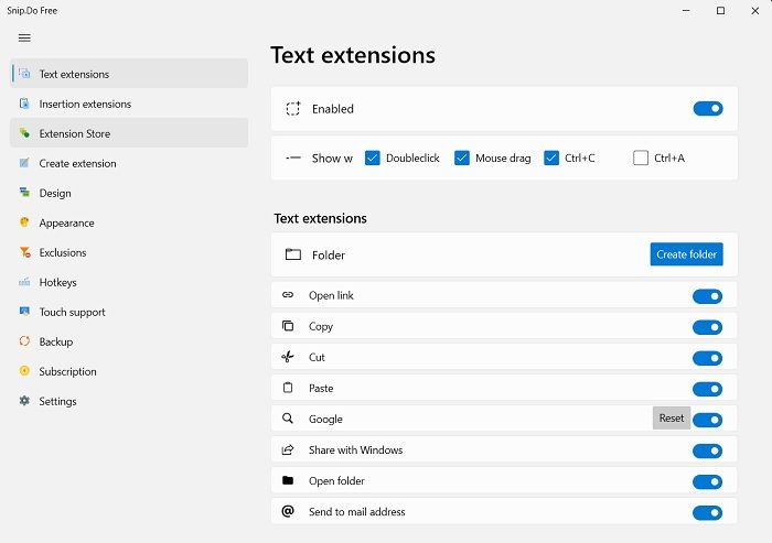 SnipDo productivity tool offers Quick Actions for selected Text - 6