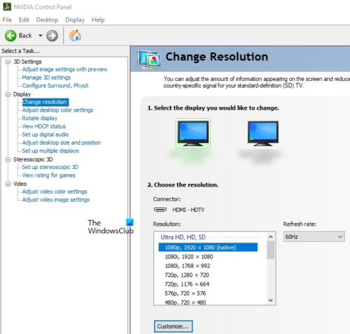 Fix Screen Resolution problems in Windows 11