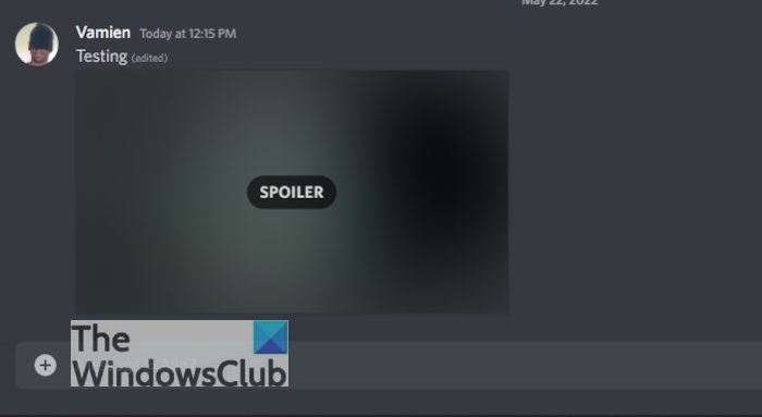How to add Spoiler Tag to Discord images