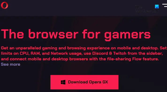 Download Opera GX