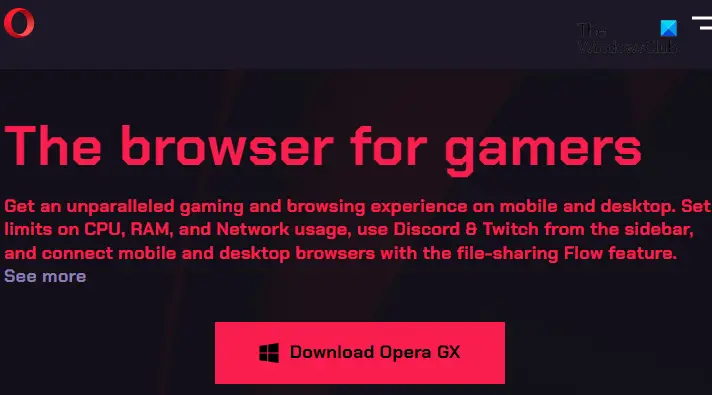 Download Opera GX (Gaming Edition) Offline Installer (64-bit, 32
