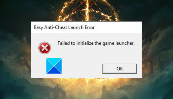 Elden Ring Easy Anti-Cheat Launch Error, Failed to initialize the game launcher