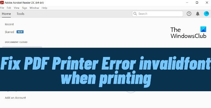 Fix PDF Printer Error invalidfont when printing Fix PDF Printer Error invalidfont when printing