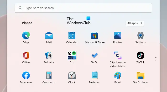 How to create a folder in Start Menu